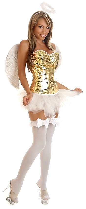 Glitter Angel 4 Piece Costume Daisy-1903