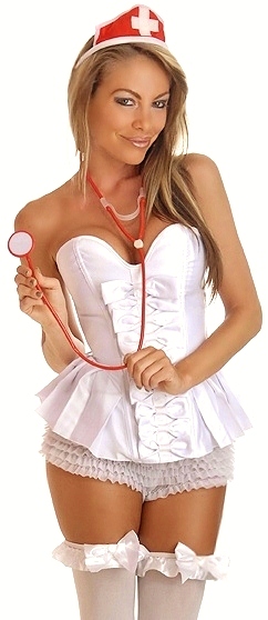 White Nurse 3 Piece Costume