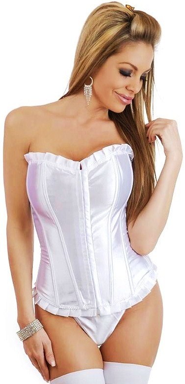 Strapless Ruffled Corset Top