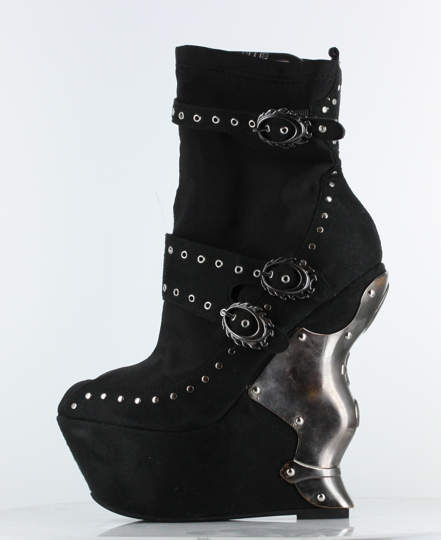 Blade - Black Suede Platform Urban Boot