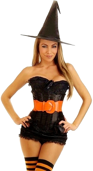 Sexy Witch 5 Piece Costume - Daisy-1677